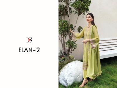 Elan lawn 25 2 by Deepsy suits Pure Cotton heavy embroidered unstitched suit catalogue at affordable rate salwar kameez catalogs