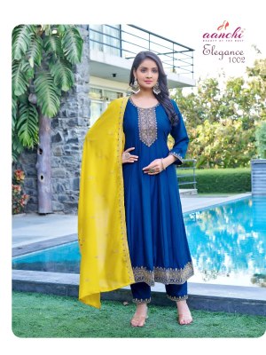 Elegance by Aanchi Vichitra Silk Super Quality readymade suit catalogue at affordable rate readymade suit catalogs