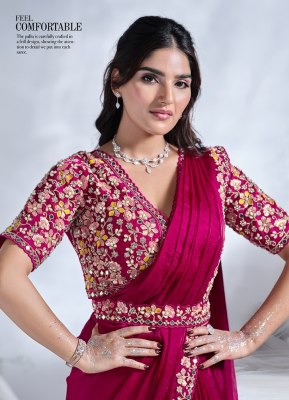 Elegance of  Mohmanthan 24615 Aura exclusive ready to wear saree wholesaler Amavi