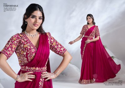 Elegance of  Mohmanthan 24615 Aura exclusive ready to wear saree wholesaler sarees catalogs