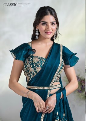 Elegance of  Mohmanthan 24616 Aura exclusive ready to wear saree wholesaler Amavi