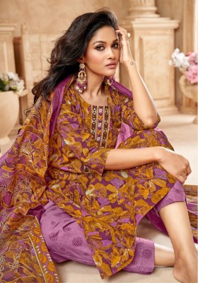 Elegance vol 7 by Mayur Pure Cotton Printed embroidered top bottom and dupatta catalogue at affordable rate readymade suit catalogs