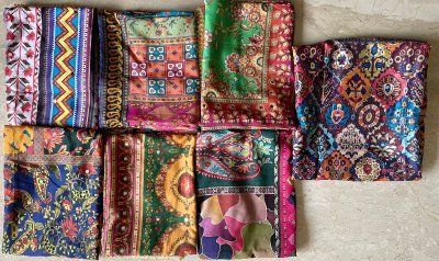 Elegant Pakistani Chinon Silk Dupatta with Hit Print  Mirror Work 4 Side Border Perfect for Any Ethnic Attire Wholesale dupatta