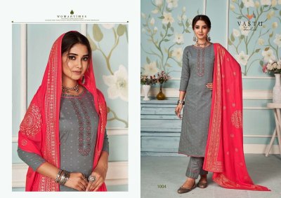 Elira Vol 1 by Vastu pure cotton printed embroidered readymade suit catalogue at affordable rate  readymade suit catalogs