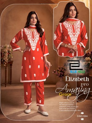 Elizabeth by Blue Hills Reyon Thread work Readymade suit collection at affordable rate readymade suit catalogs
