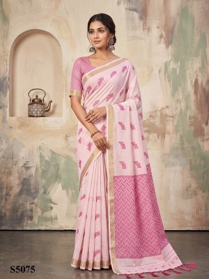 Ellie Linen Woven Resham Designer Saree with Unstitched Blouse sarees catalogs