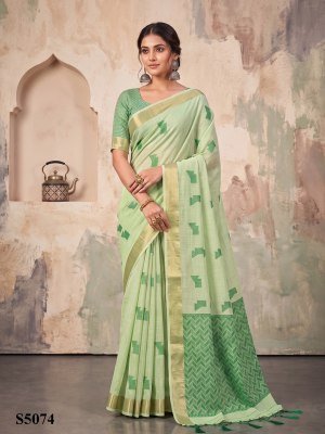 Ellie Linen Woven Resham Designer Saree with Unstitched Blouse sarees catalogs
