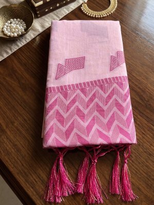 Ellie Linen Woven Resham Designer Saree with Unstitched Blouse sarees catalogs