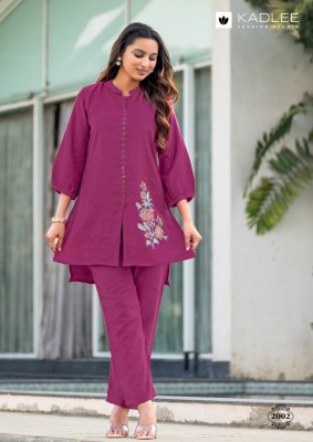 Erina by Kadlee Thread hand work viscose co ord set at low rate  co ord set catalogs