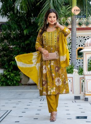 Erraha Amayra Vol 3 Umbrella Style suit heavy vetican cotton catalogue wholesale rate  kurti pant with dupatta Catalogs