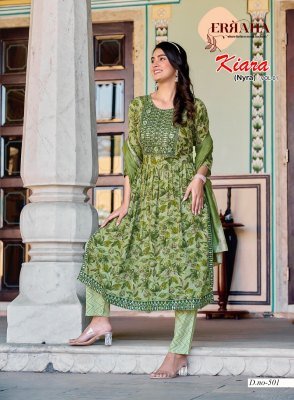Erraha Kiara Vol 1  Nyra Cut  heavy rayon catalogue wholesale rate  kurti pant with dupatta Catalogs
