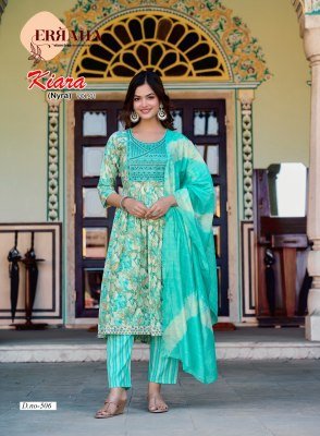Erraha Kiara Vol 1  Nyra Cut  heavy rayon catalogue wholesale rate  kurti pant with dupatta Catalogs