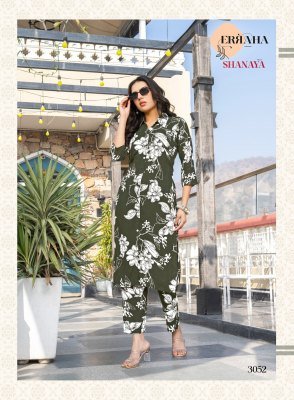Erraha Shanaya Vol 4 Heavy Rayon Printed Long Co Ord Set for Women co ord set catalogs