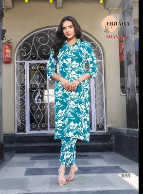 Erraha Shanaya Vol 4 Heavy Rayon Printed Long Co Ord Set for Women co ord set catalogs