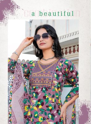 Erraha ruhani vol 1 kurti pant with dupatta 8pcs malaysia cotton wholesale rate  kurti pant with dupatta Catalogs
