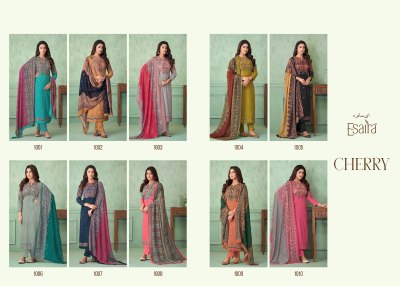 Esaira by Cherry digital printed handwork unstitched salwar kameez catalogue at low rate salwar kameez catalogs