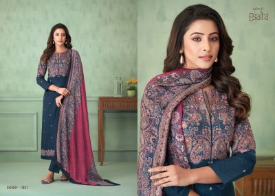 Esaira by Cherry digital printed handwork unstitched salwar kameez catalogue at low rate salwar kameez catalogs