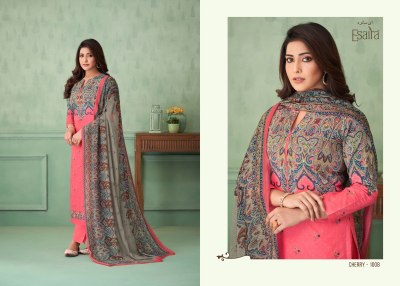 Esaira by Cherry digital printed handwork unstitched salwar kameez catalogue at low rate salwar kameez catalogs