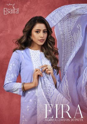 Esaira by Eira digital printed cmbric cotton unstitched dress material catalogue Amavi