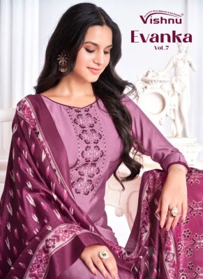 Evanka by Vishnu impex fancy dress material catalogue at low rate Amavi