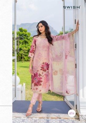 Exclusive pure tissue digital printed fancy top bottom and dupatta catalogue low rate readymade suit catalogs