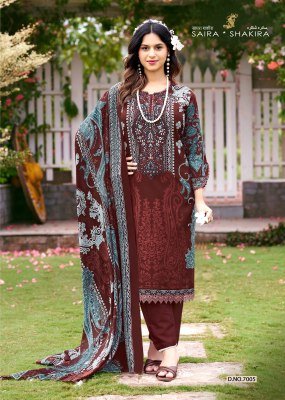 Falak International Saira Shakira Vol-7 Cotton Karachi Dress Material dress material catalogs