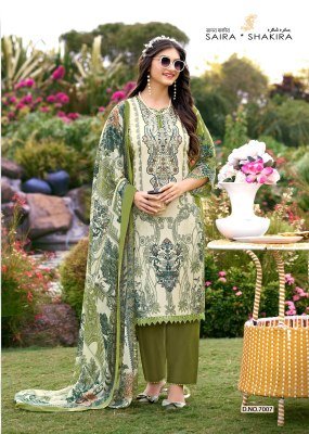 Falak International Saira Shakira Vol-7 Cotton Karachi Dress Material dress material catalogs