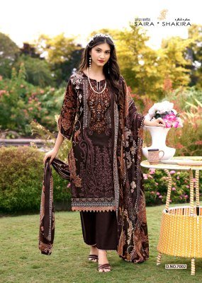 Falak International Saira Shakira Vol-7 Cotton Karachi Dress Material dress material catalogs