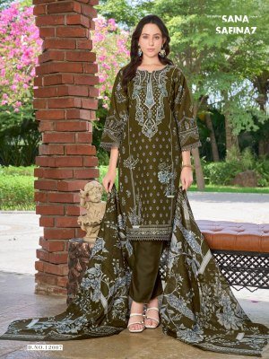Falak International Sana Safina Vol 12 Karachi Cotton Dress Material Collection dress material catalogs