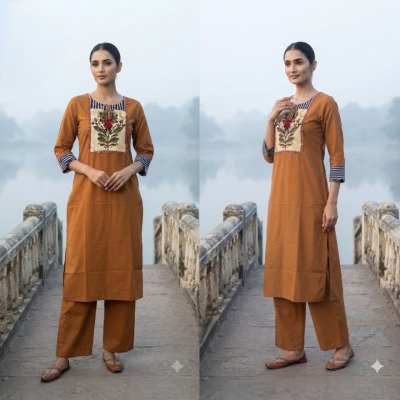 Fancy Cotton 2-Piece Handwork Suit Set  wholesale catalogs