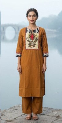 Fancy Cotton 2-Piece Handwork Suit Set  Size wise Combo Set