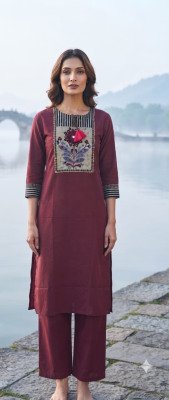 Fancy Cotton 2-Piece Handwork Suit Set  Size wise Combo Set