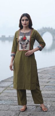 Fancy Cotton 2-Piece Handwork Suit Set  Size wise Combo Set