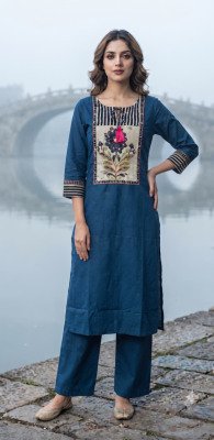 Fancy Cotton 2-Piece Handwork Suit Set  Size wise Combo Set