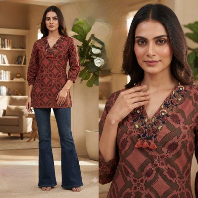 Fancy Cotton Top Collection for Women kurtis catalogs