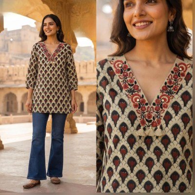 Fancy Cotton Top Collection for Women kurtis catalogs
