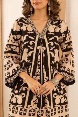 Fancy Premium Cotton Schiffli Co-Ord Set with Bottom Detailing co ord set catalogs