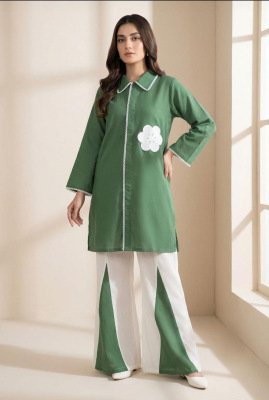 Fancy Roman Silk 2 Piece Co-Ord Set with Cotton Inner wholesale catalogs