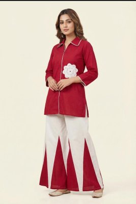 Fancy Roman Silk 2 Piece Co-Ord Set with Cotton Inner co ord set catalogs