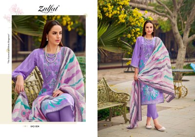 Farah by Zulfat Pure Cotton Exclusive Designer Unstitched dress material catalogue at affordable rate dress material catalogs