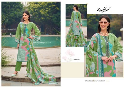 Farah by Zulfat Pure Cotton Exclusive Designer Unstitched dress material catalogue at affordable rate dress material catalogs