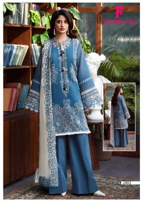 Farida Fab Parian Dream Vol 24 Pure Lawn Cotton Dress Material with Mal Mal Cotton Dupatta dress material catalogs