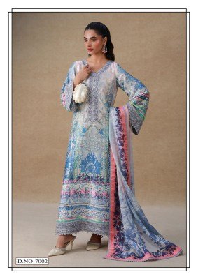 Farida Fab Ramsha NX Heavy Lawn Print Dress Material dress material catalogs
