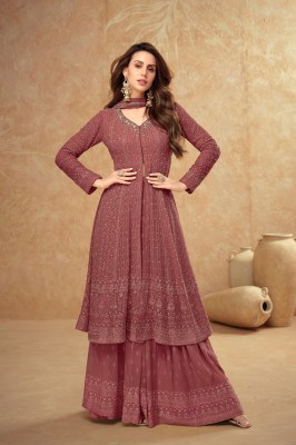 Farina by Gulkayra Real georgette Embroidered fancy sharara suit catalogue at affordable rate Gulkayra Designer 