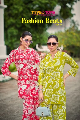 Fashion Beats vol 11 by Tips and tops Heavy reyon printed co ord set collection at low rate wholesale catalogs