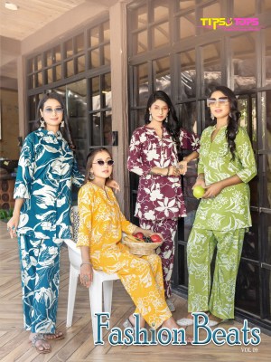 Fashion beats vol 9 by Tips and tops Heavy reyon Printed co ord set collection in low price Tips and tops