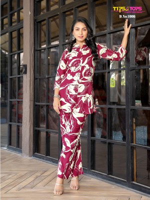 Fashion beats vol 9 by Tips and tops Heavy reyon Printed co ord set collection in low price co ord set catalogs