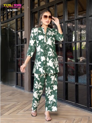 Fashion beats vol 9 by Tips and tops Heavy reyon Printed co ord set collection in low price co ord set catalogs