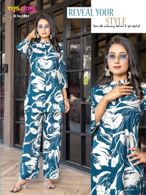 Fashion beats vol 9 by Tips and tops Heavy reyon Printed co ord set collection in low price co ord set catalogs