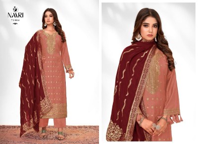 Ferari present Naari having pure viscose with muslin printed unstitched dress material catalogue at low rate salwar kameez catalogs